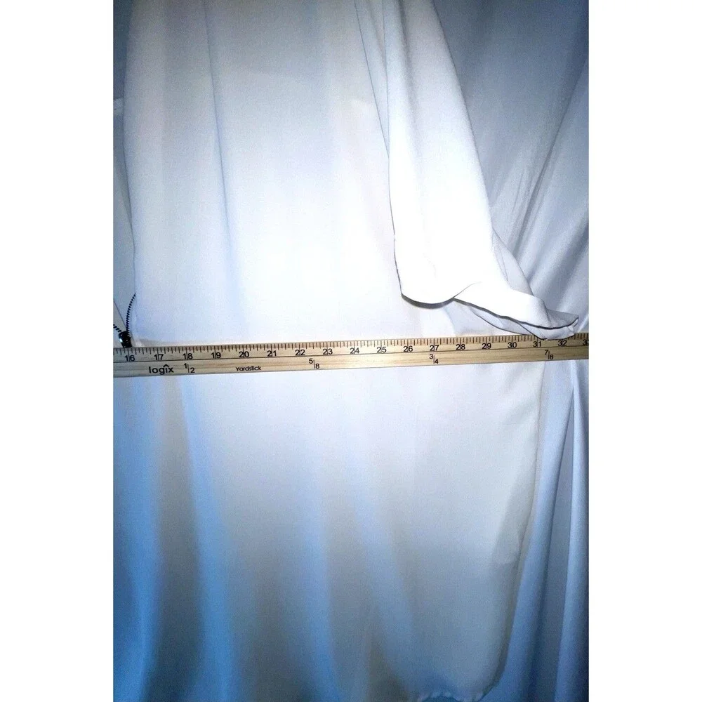 Maurice’s Shirt Short Sleeve 1/4 Zip Ivory Pull Over Women’s Size 4X - Picture 7 of 8